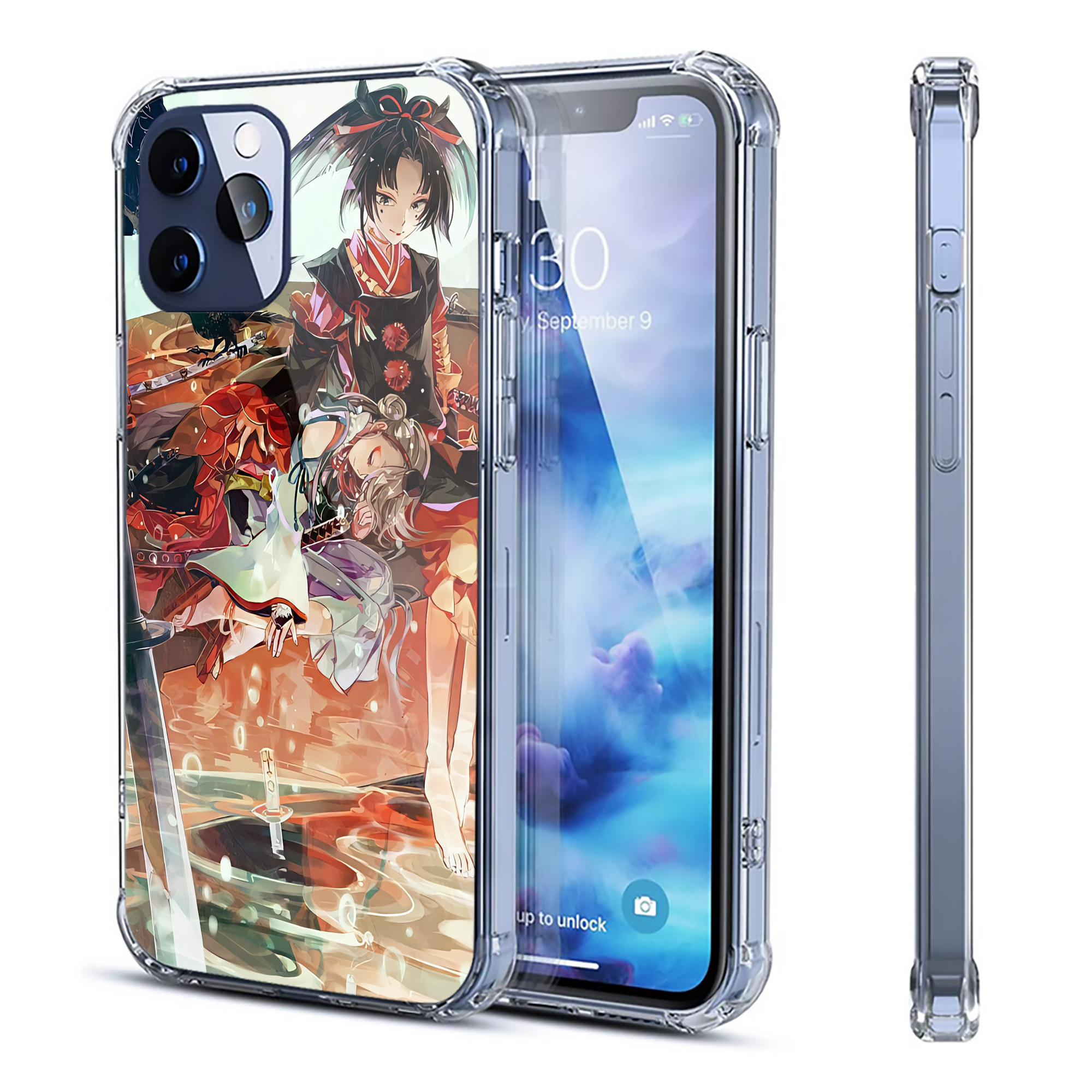 （画像用） 刀剣乱舞 Touken Ranbu 【iPhone 12シリーズ対応】透明スマホケース（クリアソフトケース）